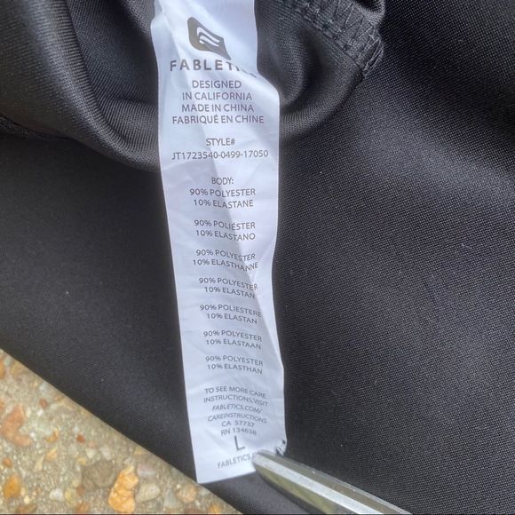 Fabletics Livia Black Gold Hoodie Jacket L - Picture 10 of 11